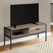 Monarch Specialties I 2876 | TV stand - 48" - Black metal - Dark taupe-Sonxplus St-Sauveur