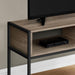 Monarch Specialties I 2876 | TV stand - 48" - Black metal - Dark taupe-Sonxplus St-Sauveur