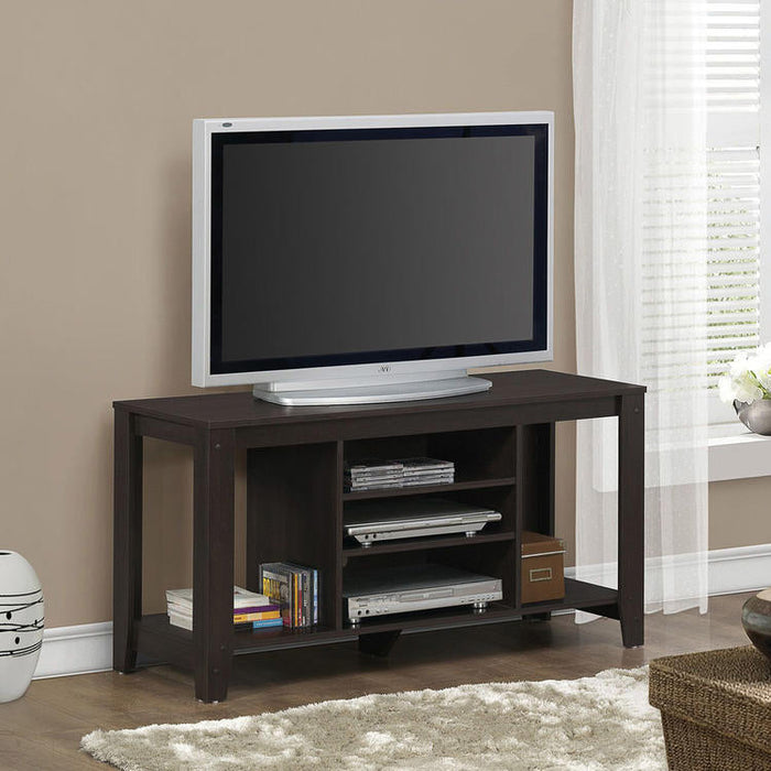 Monarch Specialties I 3529 | TV Stand - 48" - Espresso-Sonxplus St-Sauveur