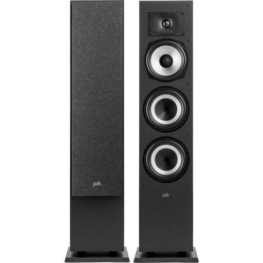 Polk Monitor XT60 | Floorstanding Speakers - Tower - Hi-Res Audio Certified - Black - Pair-Sonxplus St-Sauveur