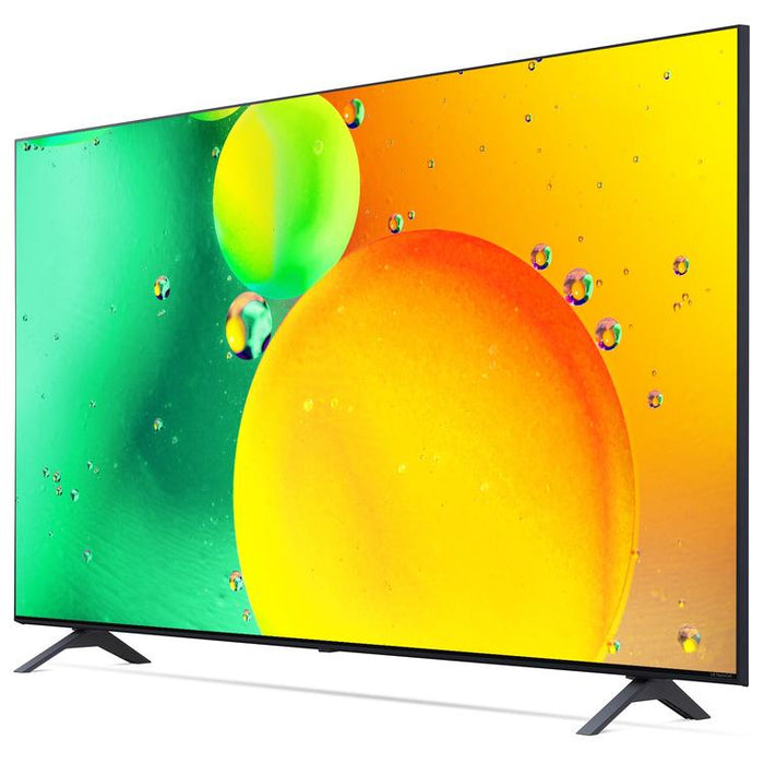 LG 55NANO75UQA | 55" NanoCell 4K Smart TV - LED - Nano75 Series - HDR - Processor IA a5 Gen5 4K - Black-Sonxplus St-Sauveur