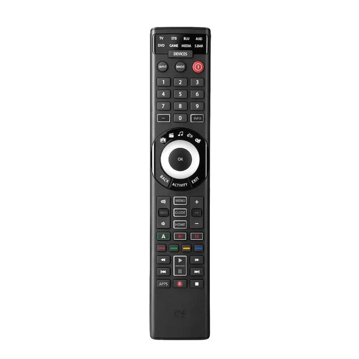 One for All URC7880R | Smart universal remote control for any TV - Smart Series - For 8 devices - Black-Sonxplus St-Sauveur