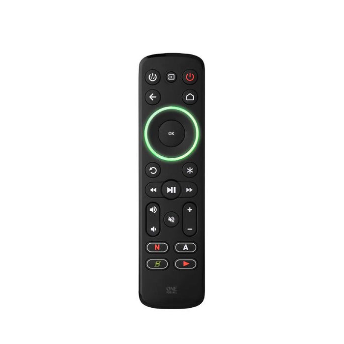 One for All URC7935R | Smart universal remote control for TV, streaming devices and soundbar - Smart Series - Black-Sonxplus St-Sauveur