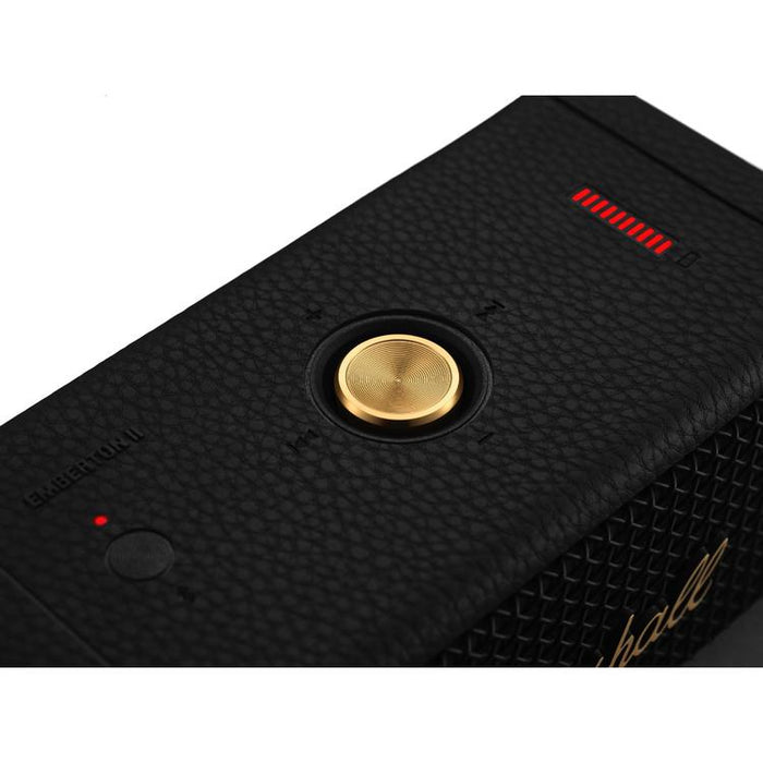 Marshall Emberton II | Portable Speaker - Bluetooth - 30 Hours autonomy - Black/Brass-Sonxplus St-Sauveur