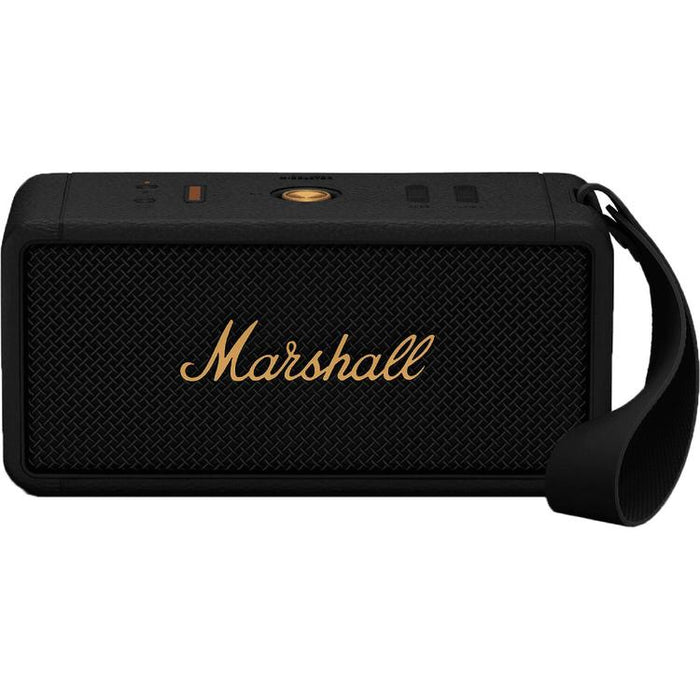 Marshall Middleton | Portable Speaker - Bluetooth - 20 Hours autonomy - Black/Brass-Sonxplus St-Sauveur