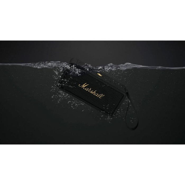 Marshall Middleton | Portable Speaker - Bluetooth - 20 Hours autonomy - Black/Brass-Sonxplus St-Sauveur