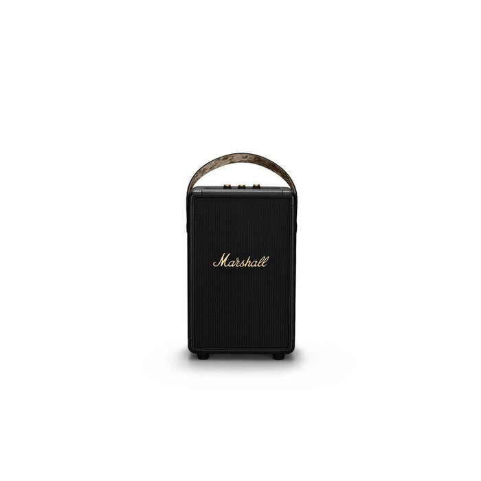 Marshall Tufton | Portable Speaker - Bluetooth - With shoulder strap - IPX2 - 20 Hours autonomy - Black/Brass-Sonxplus St-Sauveur