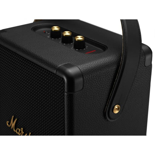 Marshall Tufton | Portable Speaker - Bluetooth - With shoulder strap - IPX2 - 20 Hours autonomy - Black/Brass-Sonxplus St-Sauveur