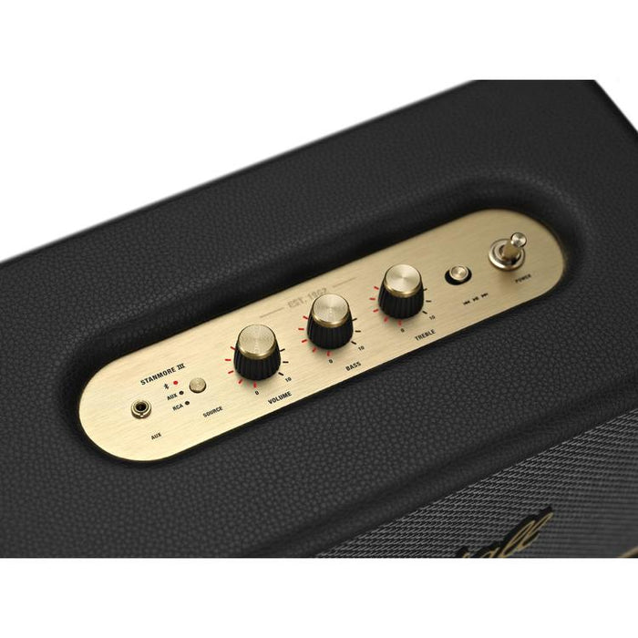 Marshall Stanmore III | Amplified Speaker - Wired - Bluetooth - Black-Sonxplus St-Sauveur