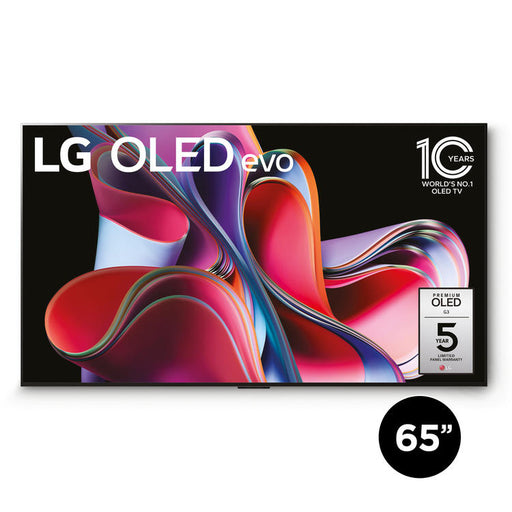 LG OLED65G3PUA | 65" 4K OLED Evo Smart TV - Gallery Edition - G3 Series - HDR Cinema - IA a9 Gen.6 4K Processor - Black-Sonxplus St-Sauveur