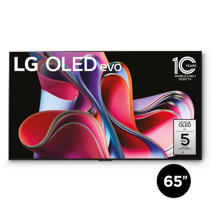 LG OLED65G3PUA | 65" 4K OLED Evo Smart TV - Gallery Edition - G3 Series - HDR Cinema - IA a9 Gen.6 4K Processor - Black-Sonxplus St-Sauveur