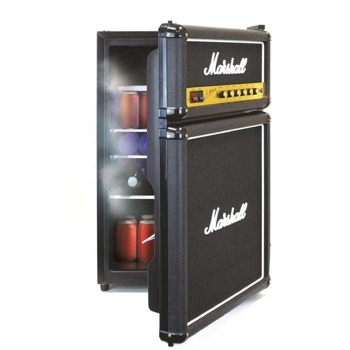 Marshall MF4.4BLK-NA | Bar Refrigerator - 4.4 Cubic Feet - Blue LED Lighting - Black-Sonxplus St-Sauveur