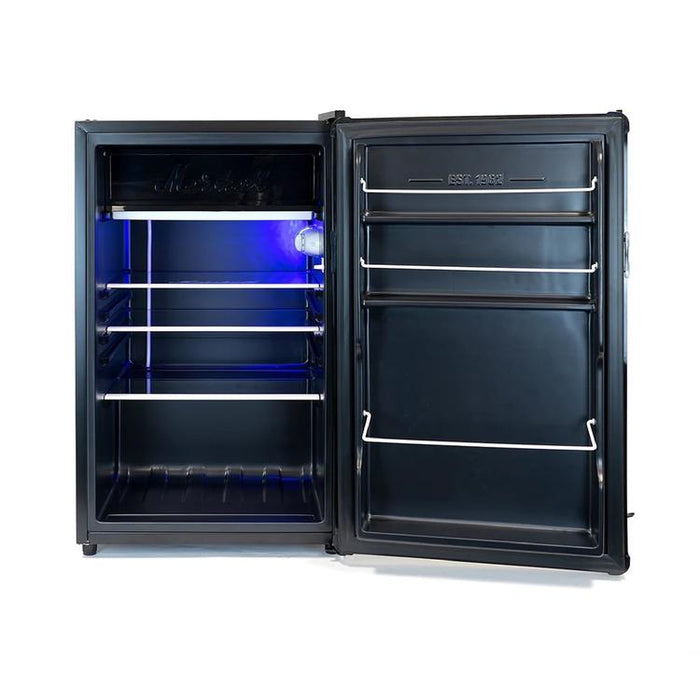 Marshall MF4.4BLK-NA | Bar Refrigerator - 4.4 Cubic Feet - Blue LED Lighting - Black-Sonxplus St-Sauveur