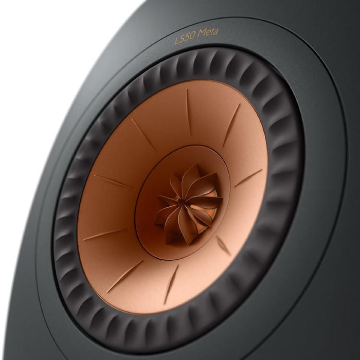 KEF LS50 META | Uni-Q 12th Generation HiFi Speakers - Bass reflex 2-way - Metamaterial absorption technology - Carbon Black - Pair-Sonxplus St-Sauveur