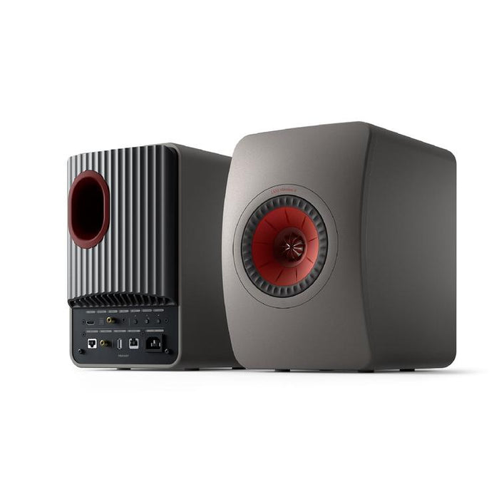 KEF LS50 WIRELESS II | Wireless HiFi Speakers - Metamaterial Absorption - Titanium Grey - Pair-Sonxplus St-Sauveur