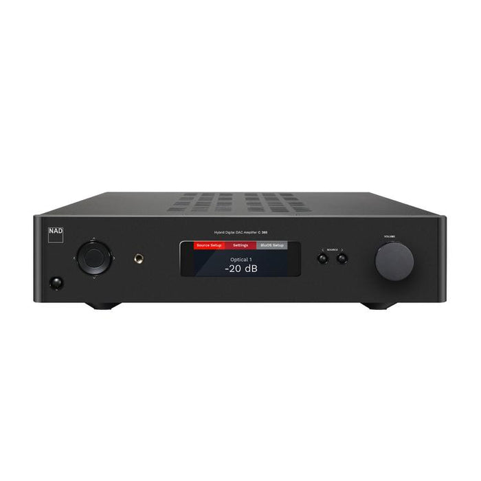 NAD C368 | Integrated DAC Amplifier - Digital Hybrid - 80W x 2 - MDC Technology - Black-Sonxplus St-Sauveur