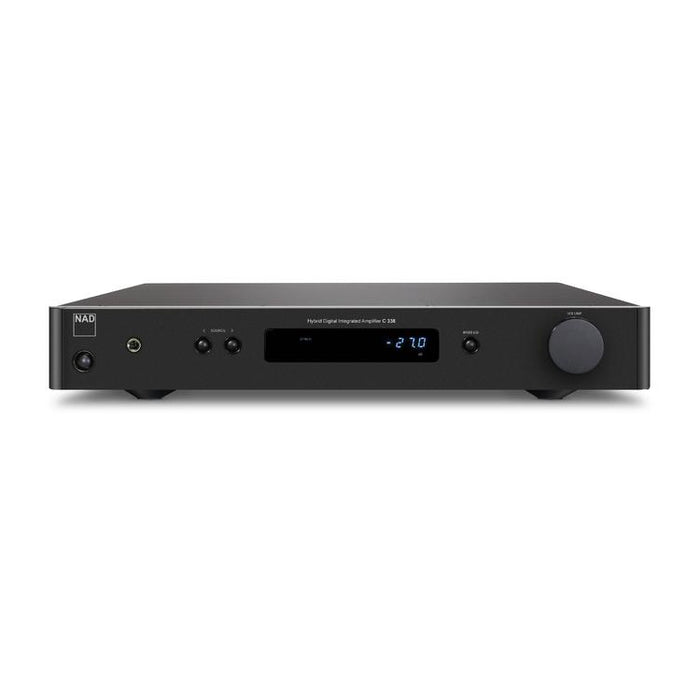 NAD C338 | Integrated DAC Amplifier - HybridDigital - Integrated Chromecast - 50W x 2 - WiFi - Black-Sonxplus St-Sauveur