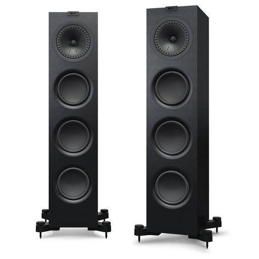 KEF Q750 | Floorstanding Speakers - 2.5-Way - Hi-Fi - Satin Black - Pair-Sonxplus St-Sauveur