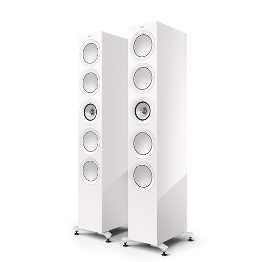 KEF R11 Meta | Floorstanding Speakers - Bass Reflex 3 way - Hi-Fi - Gloss White - Pair-Sonxplus St-Sauveur