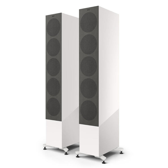 KEF R11 Meta | Floorstanding Speakers - Bass Reflex 3 way - Hi-Fi - Gloss White - Pair-Sonxplus St-Sauveur