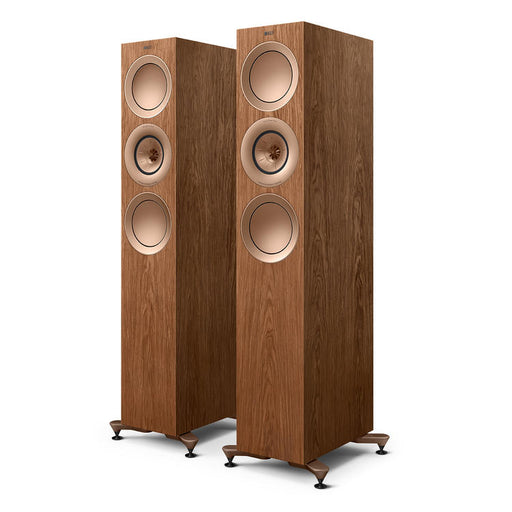 KEF R7 Meta | Floorstanding Speakers - Bass Reflex 3 way - Hi-Fi - Walnut - Pair-Sonxplus St-Sauveur