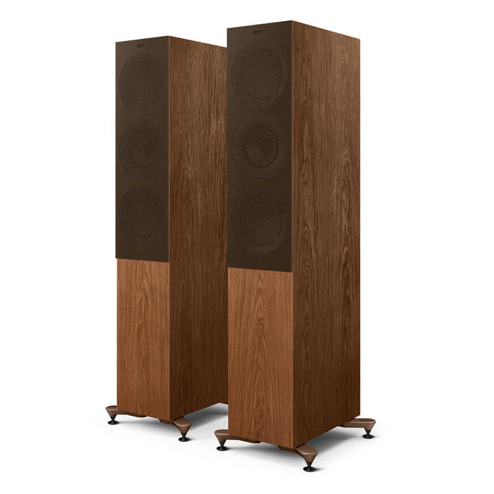 KEF R7 Meta | Floorstanding Speakers - Bass Reflex 3 way - Hi-Fi - Walnut - Pair-Sonxplus St-Sauveur