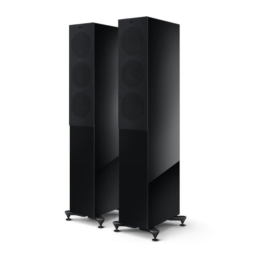 KEF R5 Meta | Floorstanding Speakers - Bass Reflex 3 way - Hi-Fi - Black Gloss - Pair-Sonxplus St-Sauveur