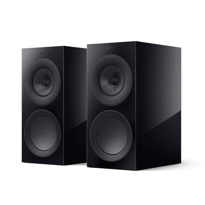 KEF R3 Meta | Bookshelf Speakers - Bass Reflex 3 way - Hi-Fi - Black Gloss - Pair-Sonxplus St-Sauveur