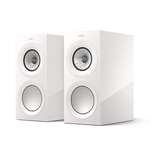 KEF R3 Meta | Bookshelf Speakers - Bass Reflex 3 way - Hi-Fi - Gloss White - Pair-Sonxplus St-Sauveur