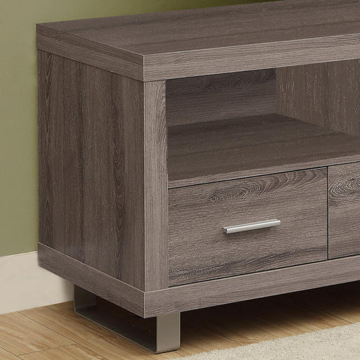 Monarch Specialties I 3250 | TV stand - 48" - 3 Drawers - Dark taupe-Sonxplus St-Sauveur