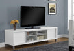 Monarch Specialties I2537 | TV Stand - 70" - White-Sonxplus St-Sauveur