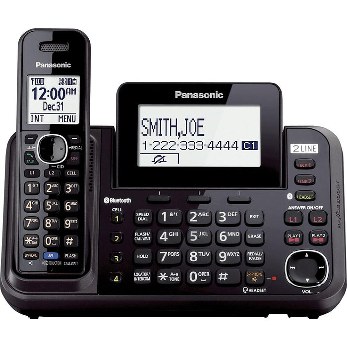 Panasonic KX-TG9541B | Cordless phone - 1 handset - Answering machine - Black-Sonxplus St-Sauveur