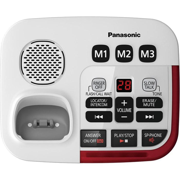 Panasonic KX-TGM490S | Cordless phone - 1 handset - Answering machine - Amplified 3X - Silver-Sonxplus St-Sauveur