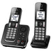 Panasonic KX-TGD392B | Cordless phone - 2 handsets - Answering machine - Black-Sonxplus St-Sauveur