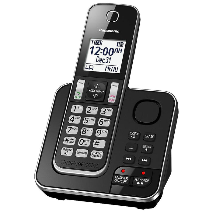 Panasonic KX-TGD392B | Cordless phone - 2 handsets - Answering machine - Black-Sonxplus St-Sauveur