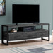 Monarch Specialties I 2823 | TV stand - 60" - 3 Drawers - Imitation Wood - Black-Sonxplus St-Sauveur